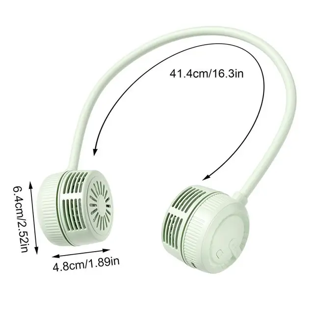 Nyaki Ventilátor 360 Hűtő Pengék Ventilátorok 3 Sebességes Nyakhűtő Usb Újratölthető Alacsony Zaj - Image 6