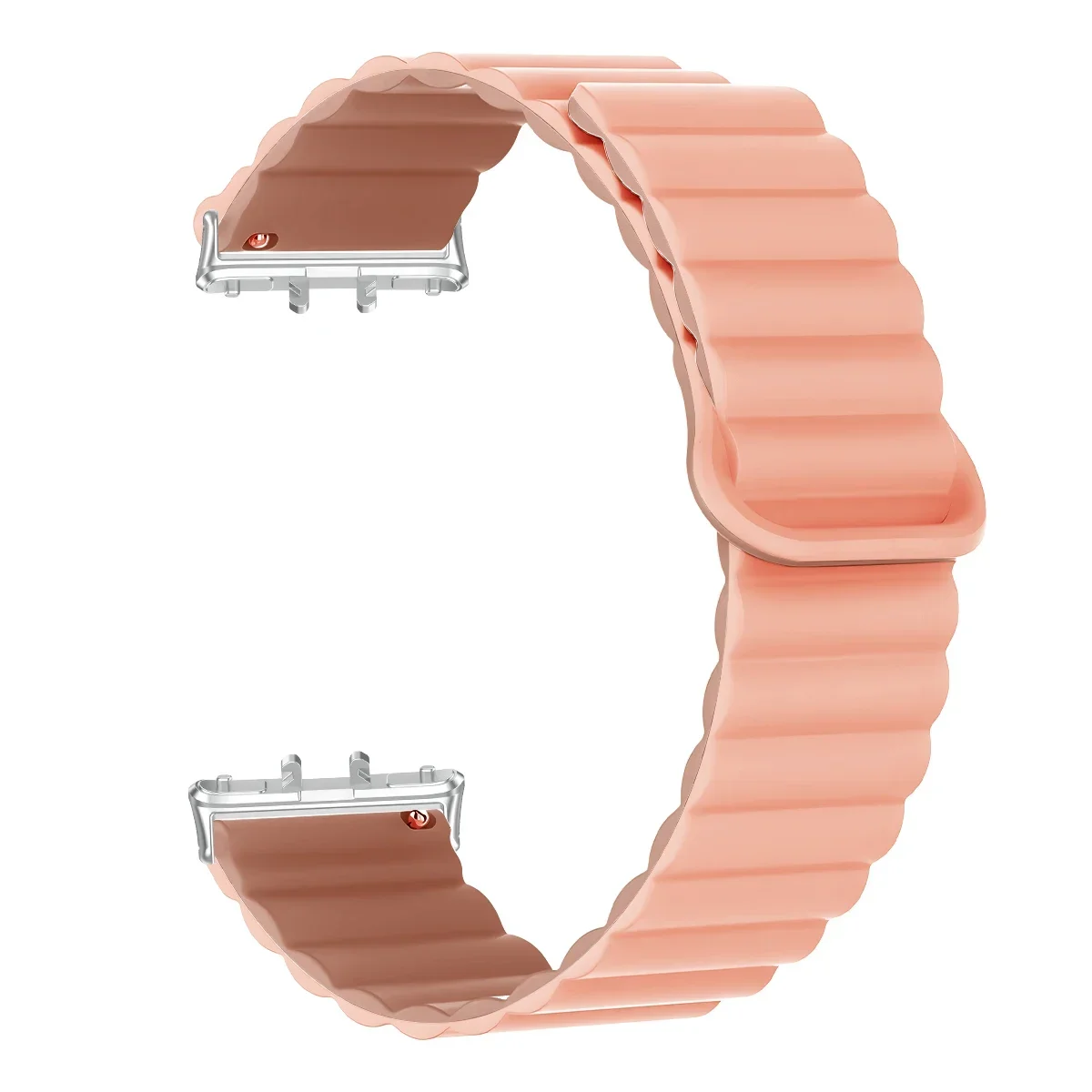 Silicone Magnetic Loop Strap Adjustable Bracelet for Smartwatch Wristband Accessory