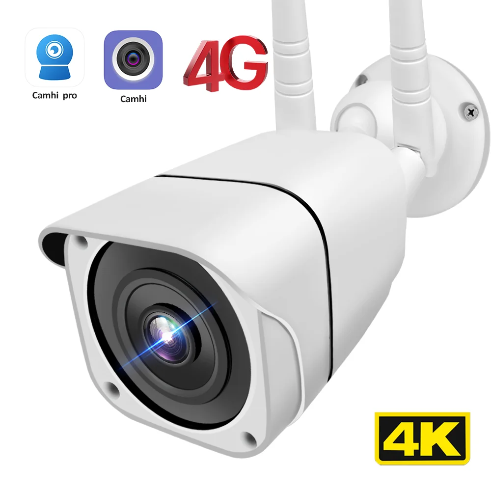 Cámara de seguridad con tarjeta SIM 4G para exteriores, videocámara de  vigilancia CCTV P2P, visión nocturna, seguimiento automático, Camhi, 5MP,  1080P, HD, WIFI - AliExpress