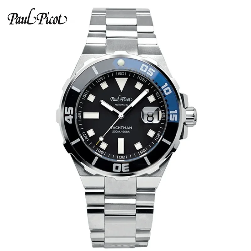 

Paul Picot Mens Watches Stainless Steel Business Waterproof Watches Date Quartz Watch Men Fashion Sport Clock Relogio Masculino