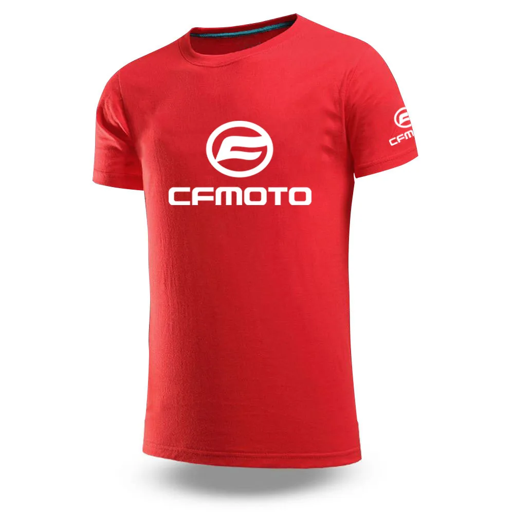 Cfmoto 2023 men's printed T-shirt Harajuku short-sleeved shirt casual sportswear T-shirt