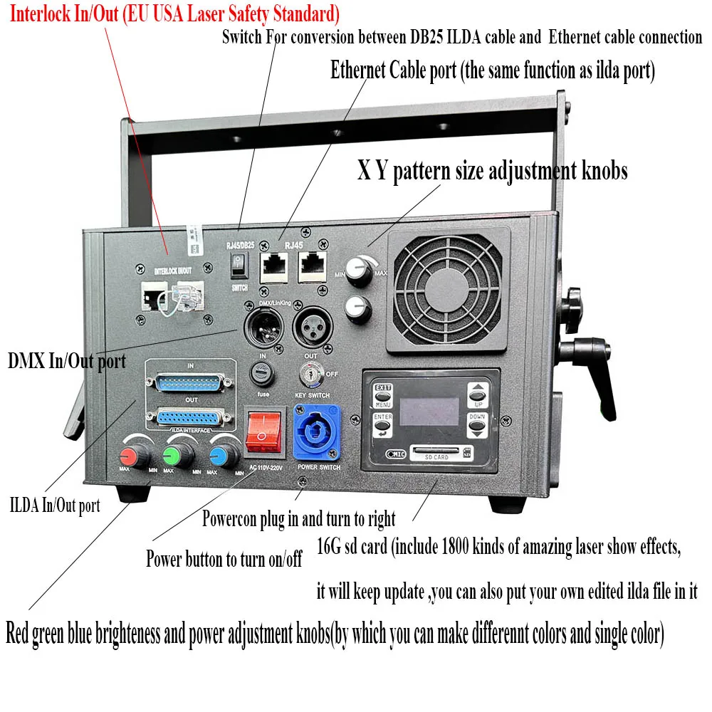 Skaner do animacji scenicznej Dj światło laserowe ILDA DMX Laser animacyjny światło laserowe 2W 3W 5W 8W 10W światło laserowe RGB światło laserowe wiązka dyskotekowa na pokaz imprezowy