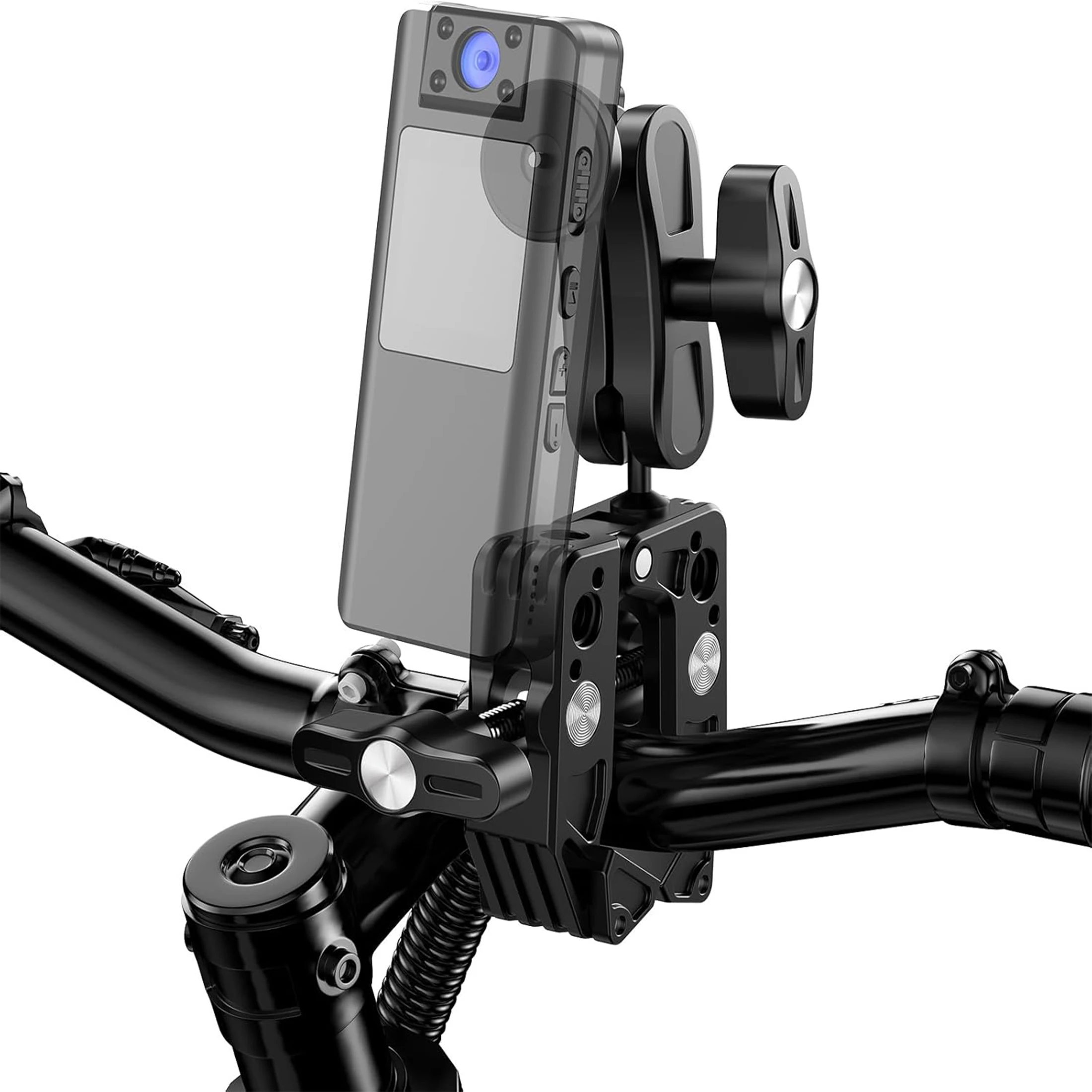 Morsetto per granchio multifunzionale Fotocamera sportiva Fotografia per telefono cellulare Forte baccello di pisello Staffa PTZ universale per espansione esterna in metallo - immagine 5
