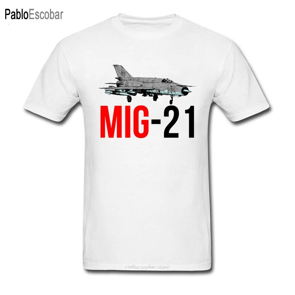 Last Mig 21 Plane Plane Plan T-Shirt T-Shirt Grigia Da Uomo Colletto Tondo Abito 3D Pilot Top Camicia Militare Bomber Boy