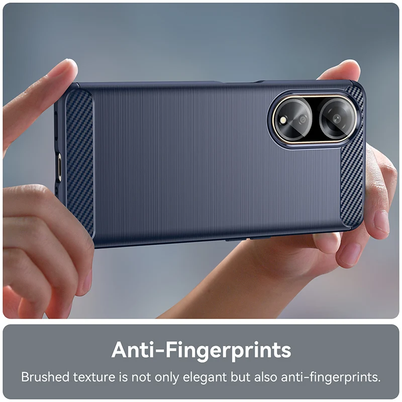 Shockproof Carbon Fiber Silicone Armor Phone Case