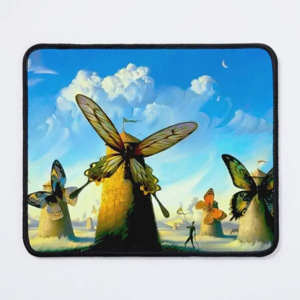 Butterfly Windmills Vintage Abstract P Mouse Pad Mens Desk Carpet Mousepad Gaming Computer Keyboard Mat Anime Printing Pc