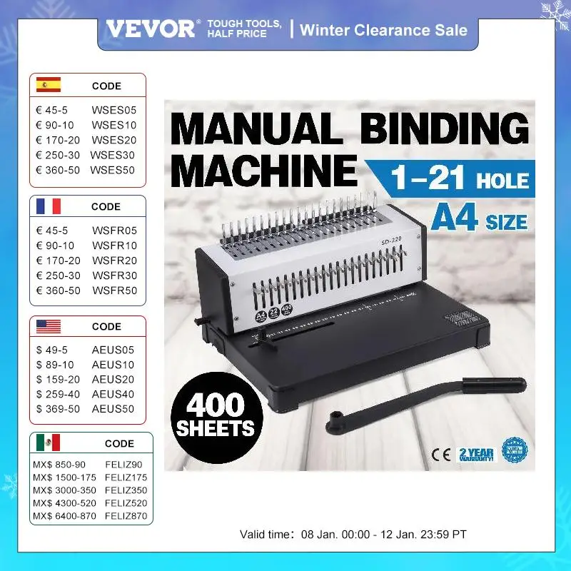 VEVOR 6/9in Manual Die Cutting Embossing Machine Mini Opening Scrapbooking  Handmake Tools for DIY Art Craft Card Decorations