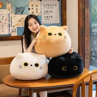 18cm Plush Cat Toy White Black Brown Stuffed Animal Cat Plush Throw Pillow Kids Toys Birthday Gift For Children 1