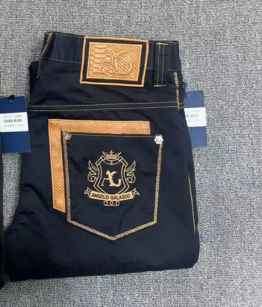 BILLIONAIRE Jeans cotton men 2024 Autumn winter new thick commerce fashion bit elasticity brief designed gentleman free shipping 4
