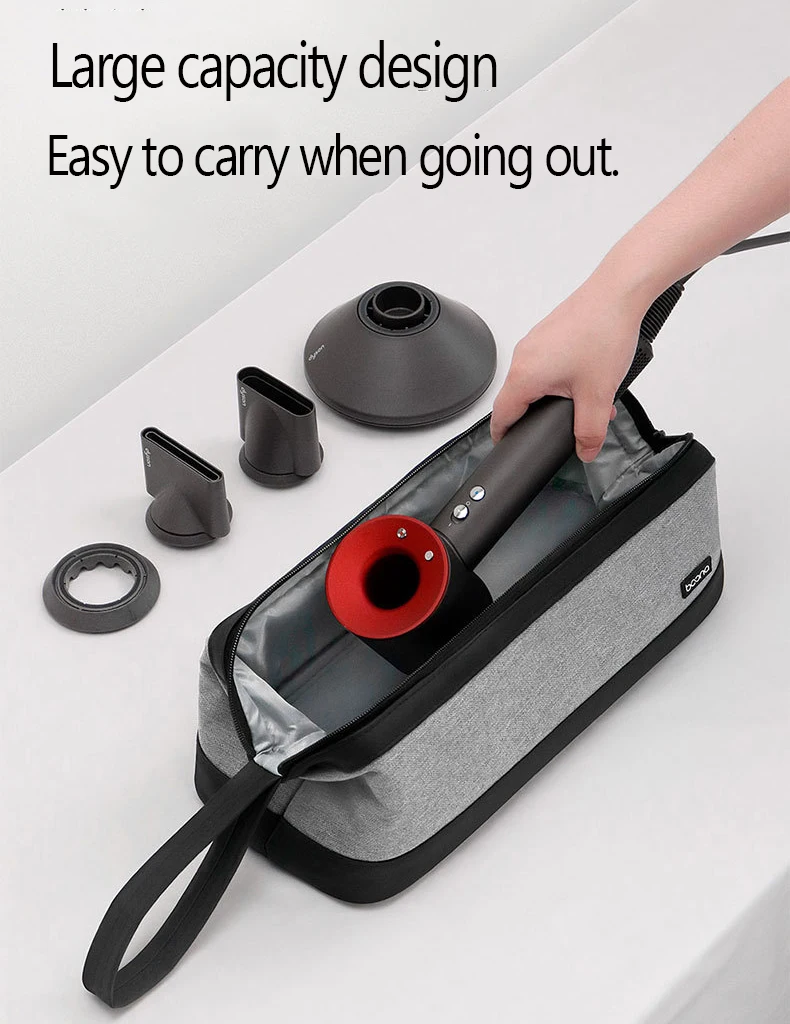 Travel Storage Bag for Dyson Supersonic Hair Dryer and Attachments