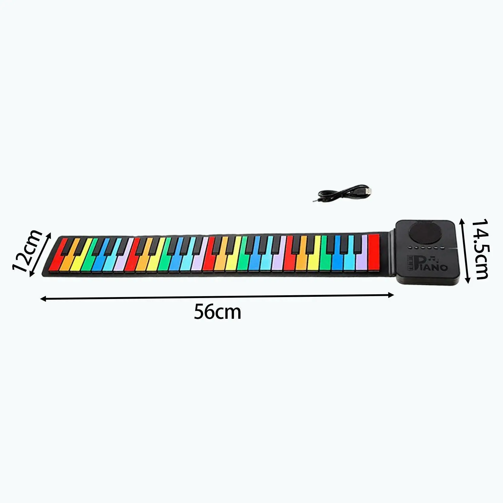 37 Key Roll up Piano,Electric Piano Keyboard,Kids Hand Roll Piano,Electric Hand Piano Keyboard for Programming,Children