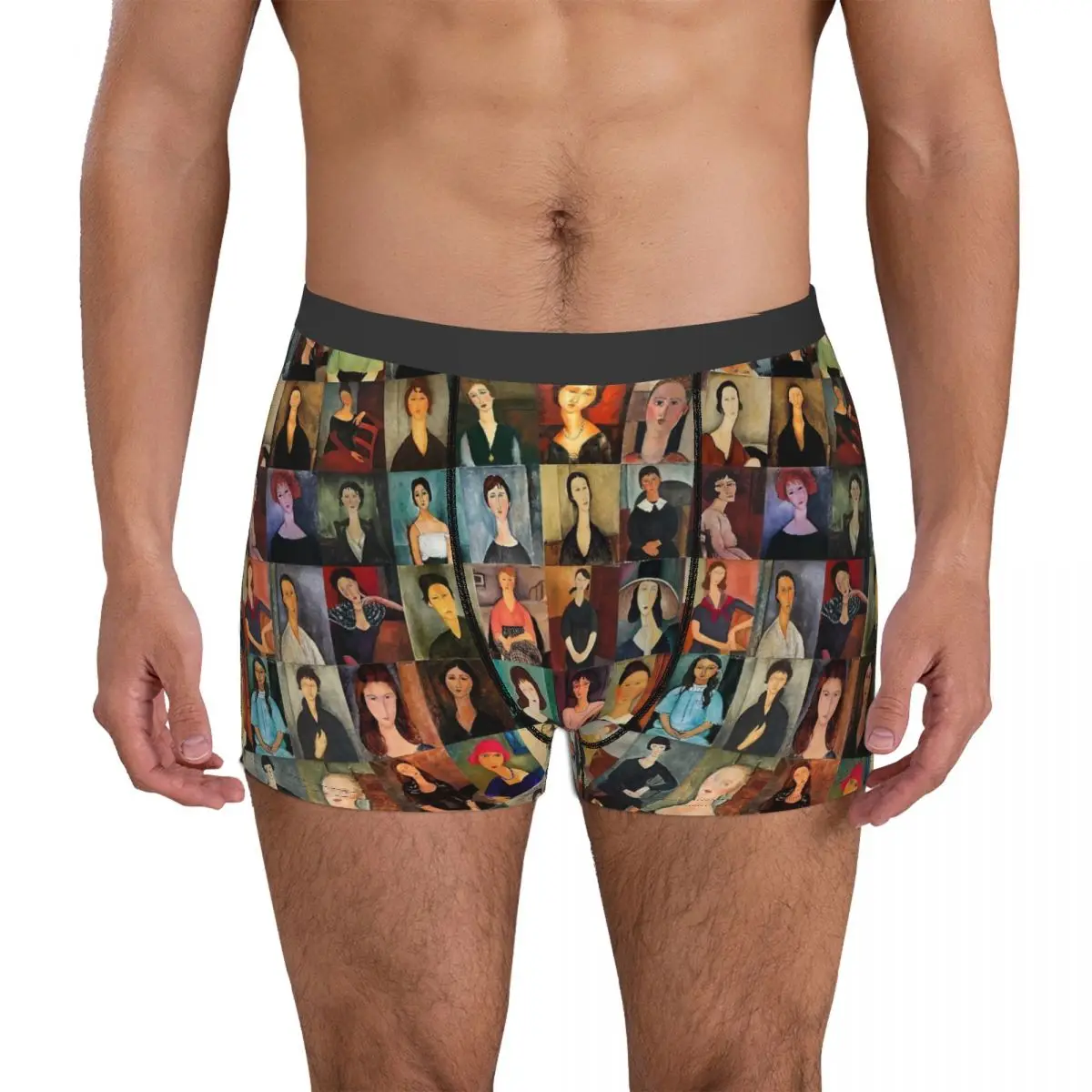 Amadeo Modigliani Art Underpants Breathbale Panties Male Underwear Print Shorts Boxer Briefs modigliani