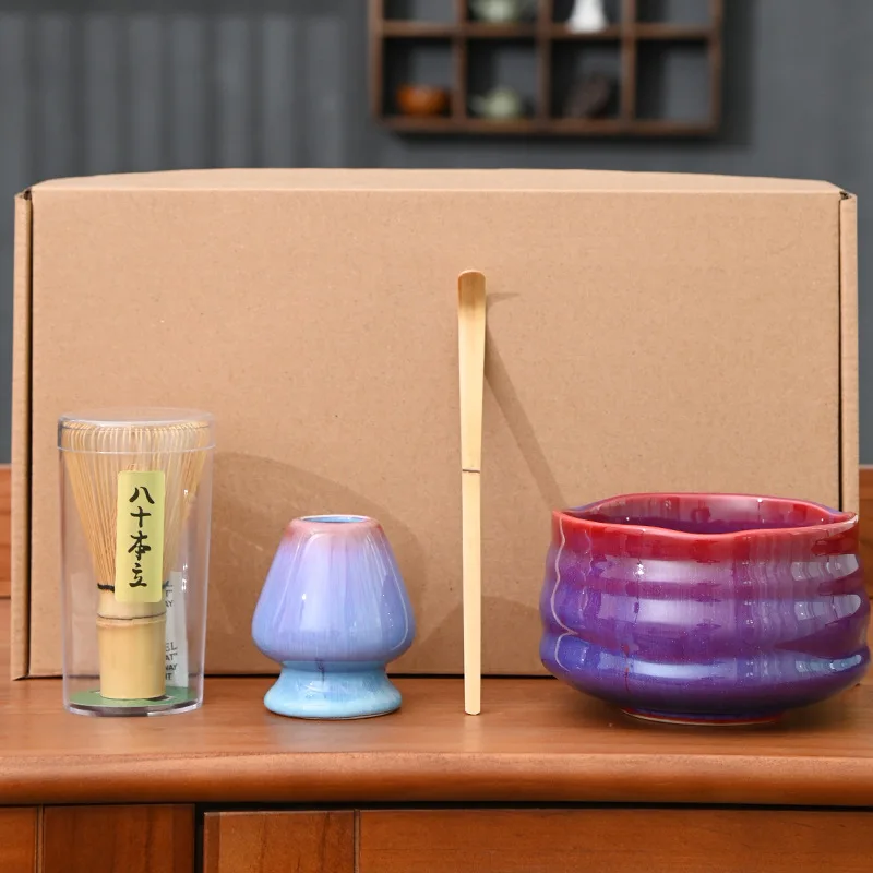 Matcha Tea Set 4 Pezzi Song Dynasty Kung Fu Tea Teaware Japanese Tea Room Strumenti Per La Preparazione Del Tè Matcha Culture Lovers Gifts