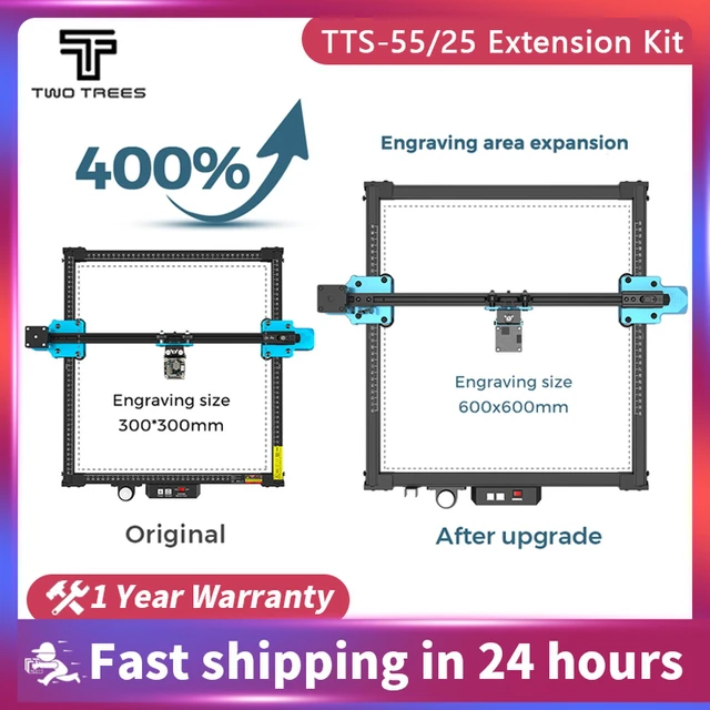 Twotrees Laser Engraver Frame Kit DIY Laser Engraving Aluminum Frame  Engraving Size Upgrade Extension Kit For TT-5.5S TTS-55/25 - AliExpress