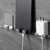 1-15PCS No-Punch Razor Holder Adhesive Razor Storage Hook Bathroom Razor Waterproof Wall Hook Bathroom Shelf Razor Holder 2