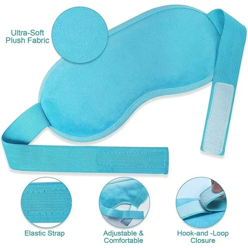New Gel Eye Mask Reusable Beads for Hot Cold Therapy Soothing Relaxing Beauty Gel Eye Mask Sleeping Ice Goggles Sleeping Mask 6