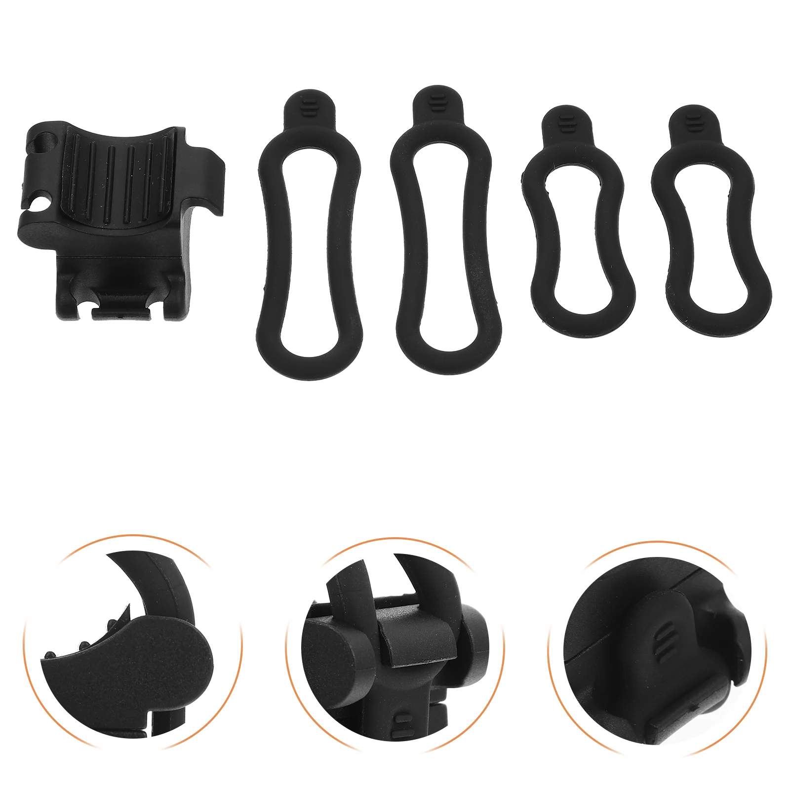 

Flashlight Bike Mount Bracket Holder Stand Light Rack Handlebar Cycling Clip Lamp Clamp Supplies Support Riding Universal Frame