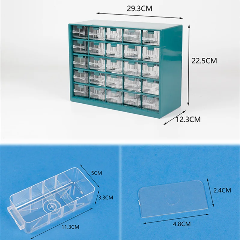 MELType-Boîte de rangement rectangulaire pour outils à vis, pièces