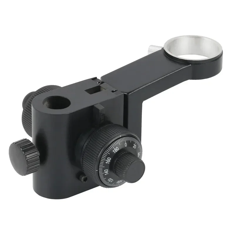 Fine Adjustable Focusing Holder 50mm Diameter Install Digital Microscope 25mm Support For 180X 300X Coaxial Optical C Mount Lens