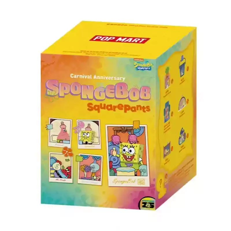 thumbnail image 1 of Spongebob POP MART Mysterious Box Carnival Anniversary Series Action Figure Ornament Desktop Decoration Kids Toy Birthday Gifts, 1 of 5