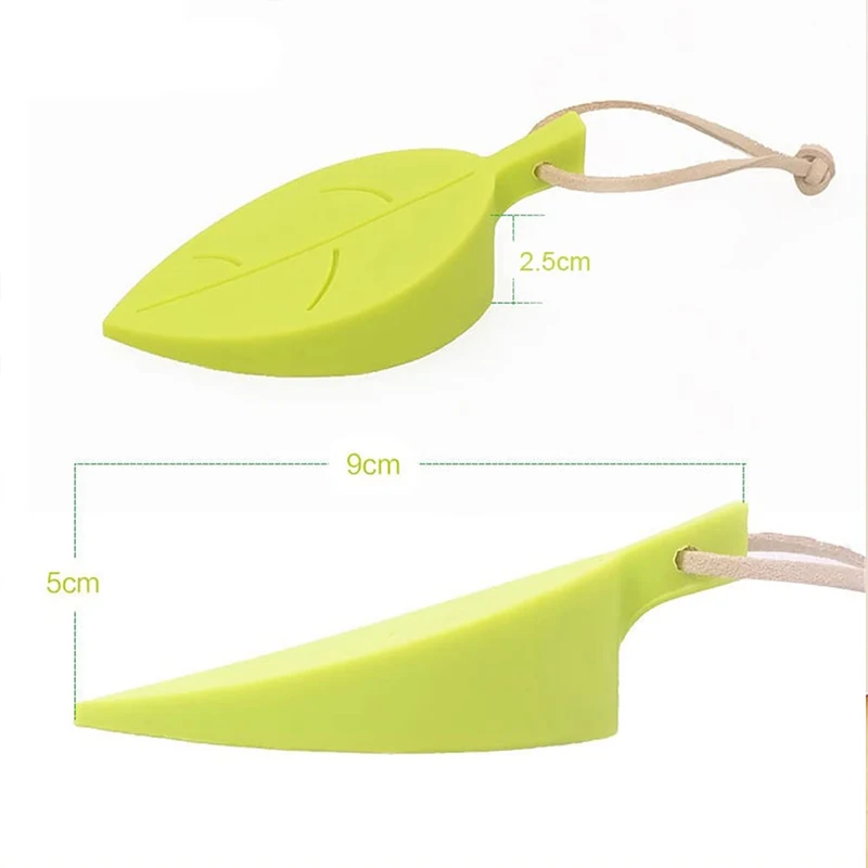 Children's 4-Color Cartoon Leaf Door Stopper Anti-Clip Hand Device Safety Supplies Infant Safety Door Card Silicone Stop Silicone Door Stopper Door Stopper Bumpers Door Stopper Door Finger Pinch Guards
