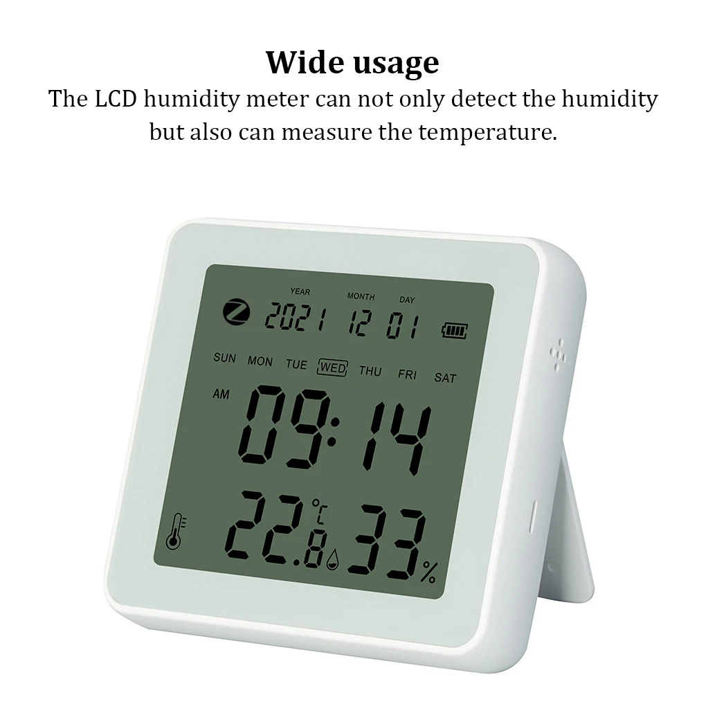 

Tuya Zigbee Temperature Sensor LCD Real-time Hygrometer Home Measuring