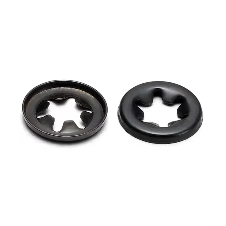 Description Picture 2 of item65MN Steel Internal Tooth Star Lock Washer Locking Speed Clip Hardware Anti-corrosion Turning Edge M4-M25