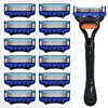 5 layer Manual Razor for Men – Ultra-Thin Sharp Blades for Smooth Shaving, Classic Retro Design, Durable & Gentle on Skin