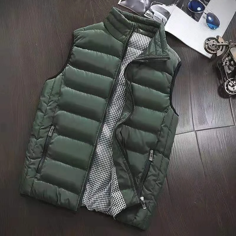 Down vest back view