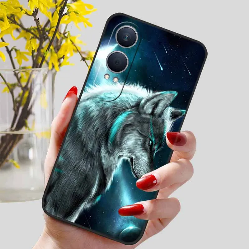 Floral Silicone Soft TPU Phone Case – Shockproof Protector Bumper Cover for OnePlus Nord CE4 Lite 5G