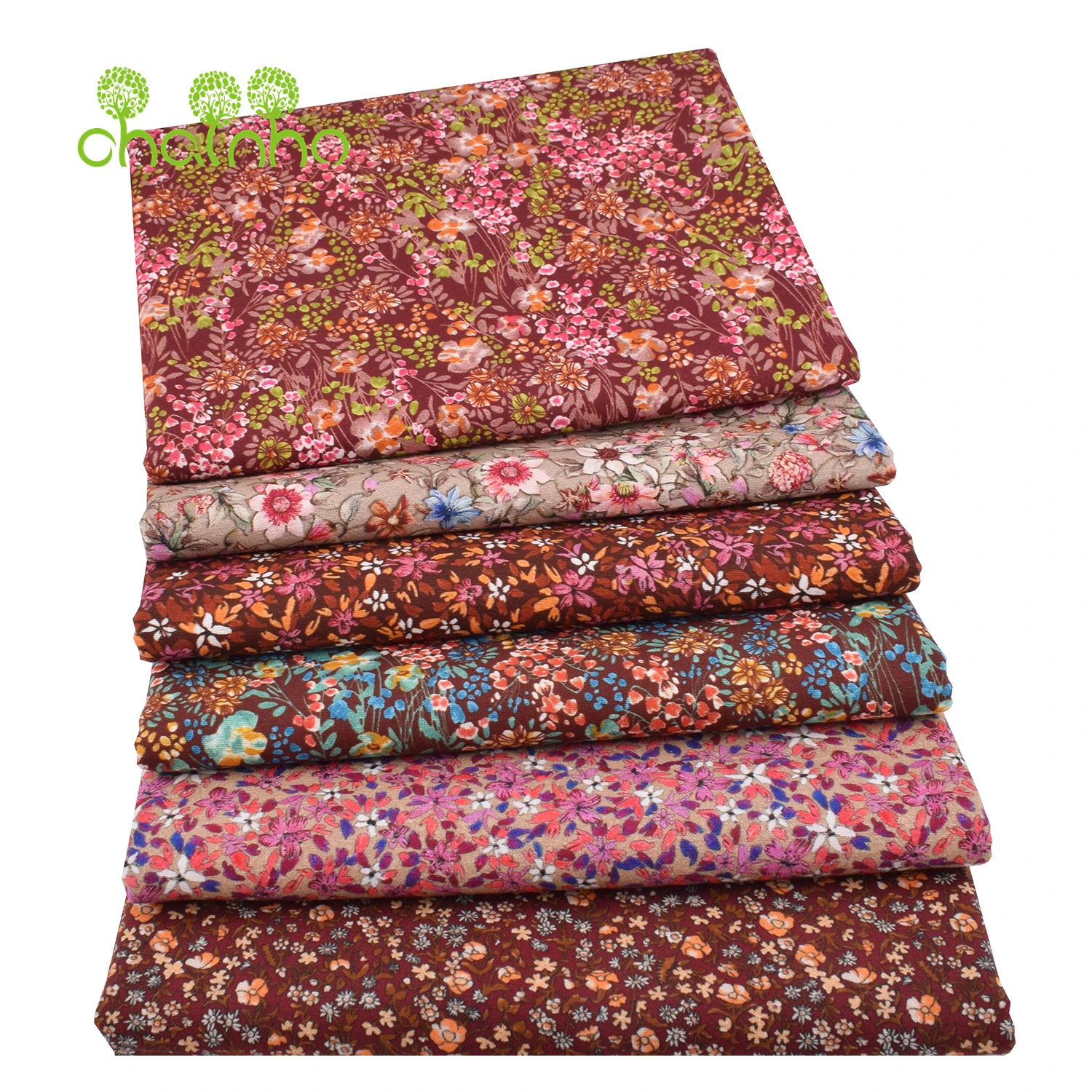 Chainho,Brushed Fabric,Cotton-Polyester,Reactive Dyeing,DIY Sewing Quilting Material For Cushion,Pillow,Sofa,Tablecloth,25MM10