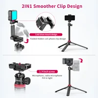 Ulanzi MT-44 1.46M Extend Selfie Stick Tripods Tripod With phone Clamp For Cameras Cellphone Samsung iPhone Huawei Xiaomi Stand - Image 3