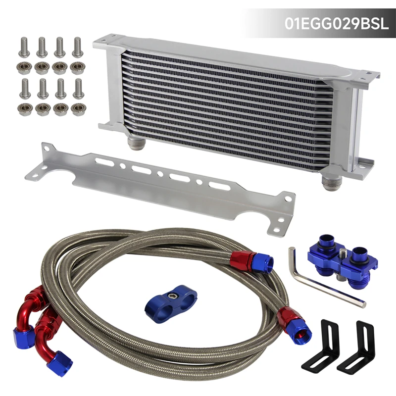 

AN10 15 Row British Oil Cooler Kit For BMW E82 135i;E36 M3-Euro;E46 M3;E90 E92 E93 335is Black/Silver