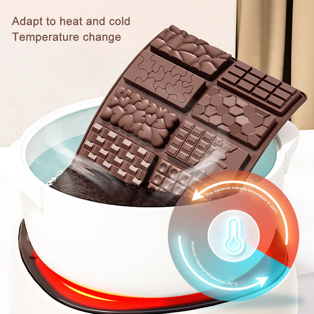 12 Hole Silicone Biscuit Baking Mould DIY Cake Baking Mould Non-Stick Chocolate Biscuit Household Tools