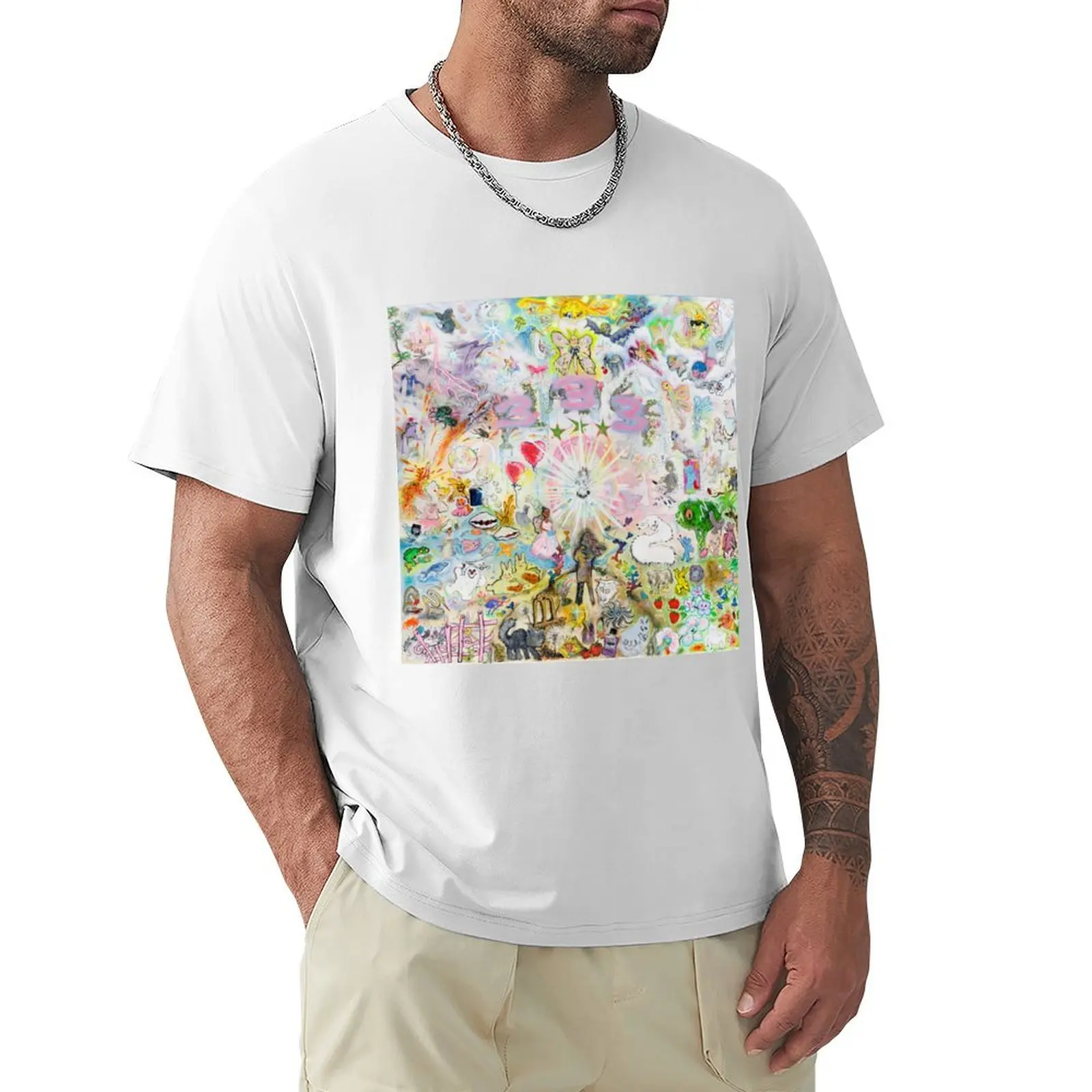

Bladee - 333 T-shirt graphics animal prinfor boys designer t shirt men