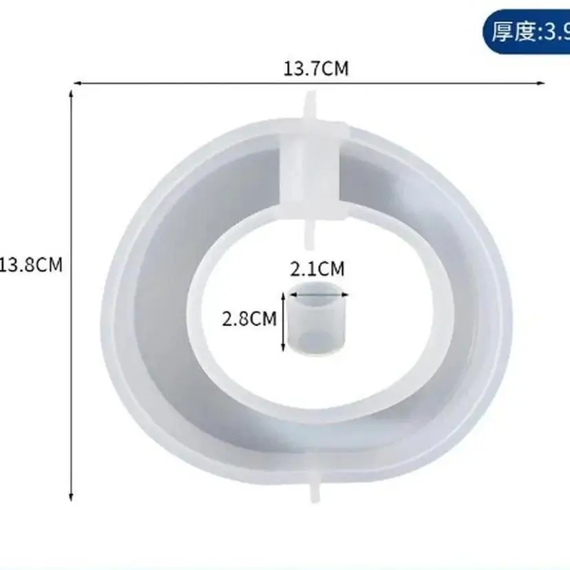 1 Pcs Epoxy Resin Crystal Glue Mold Oval Square Hydroponics Test Tube Flower Nursery Table Vase Silicone Mold Epoxy Resin Molds
