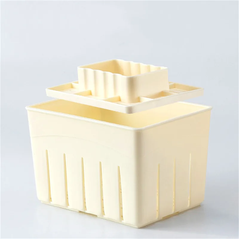 1pc DIY Plastic Homemade Tofu Maker Press Mold Kit tofu mold Tofu Making Machine Set Soy Pressing Mould With Cheese Cloth Cuisine