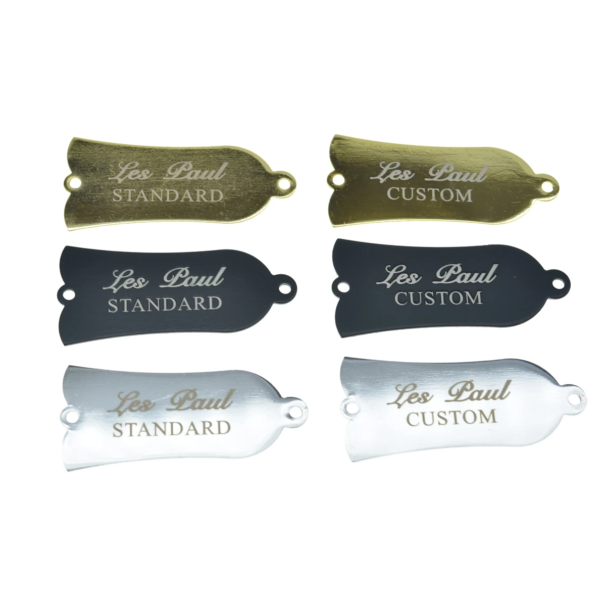 Kaish Metal Iron Truss Rod Cover Custom/Standard Printed Truss Rod Cover Con Lettere Bianche Per Usa Gibson Lp/Sg