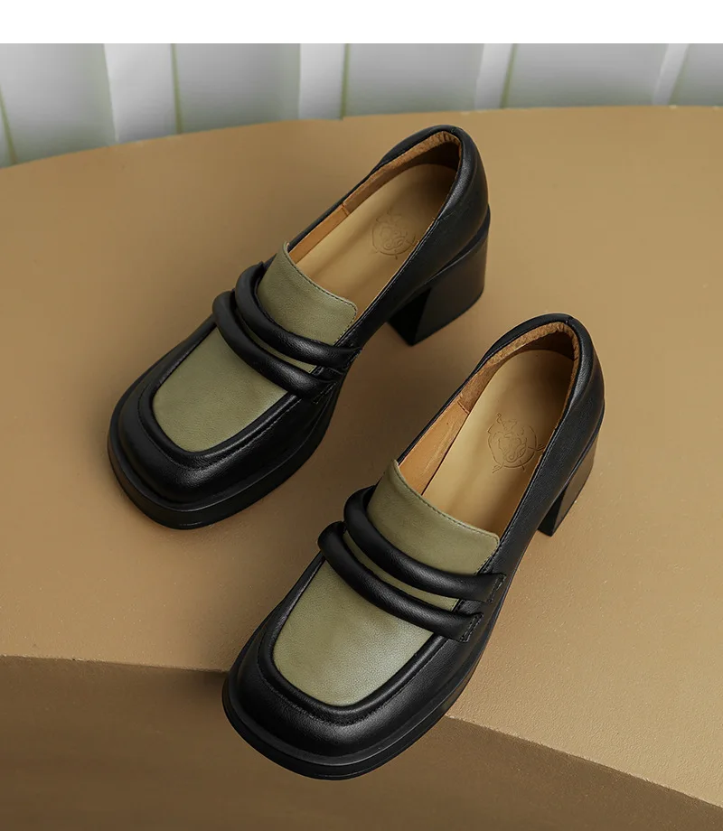 Chunky Heels Women Pumps Spring 2023 New Arrivals Designer