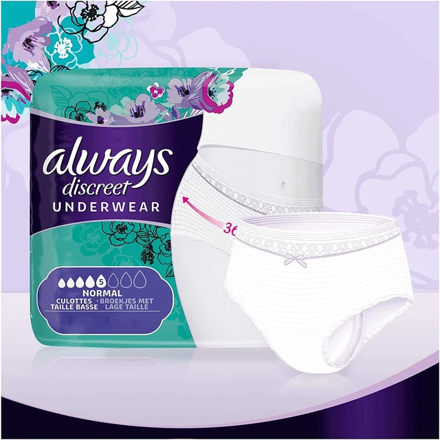 Always Discreet incontinence pants size 10 PCs control Panties