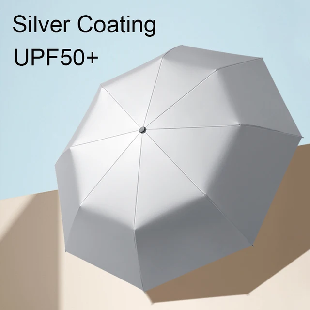8-Raktár Kézi Esernyő Ezüst Bevonat Uv - Image 5