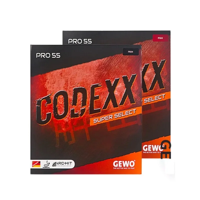 Original GEWO CODEXX PRO 53 55 Explosive Friction Sticky Table Tennis Rubber GEWO CODE XX PRO Ping Pong Cake Sponge