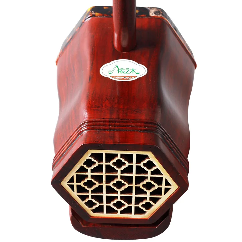 African Sandalwood Erhu Suzhou Erheen Learning Performance Tribe Erhu Two Strings Violin Comes with Case and Accessories