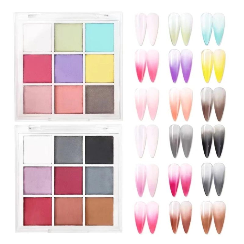 

E5XZ 9 Colors Mirror Powder, Pigment Powder for NAIL Decor