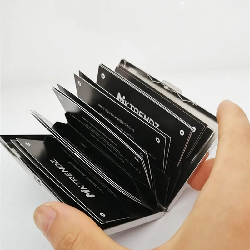 

Fashion Aluminum Anti Magnetic Card Holder Women Men Metal Credit Card Business Card Holders Organizer Purse Wallet