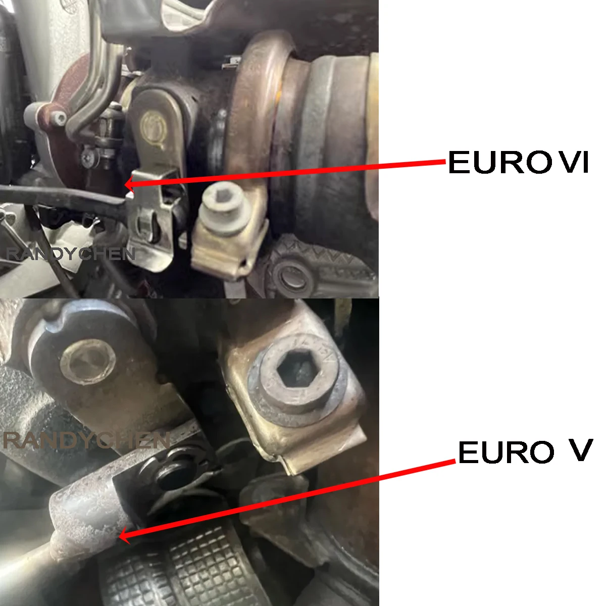 2PCS EA211 1.4T Engine Turbo Clip Solve Noize zizizi Over 2000RPM for VW Golf 7.5 8 T-ROC Passat B8 Jetta 7 Audi A3 Q3-engine turbo clip