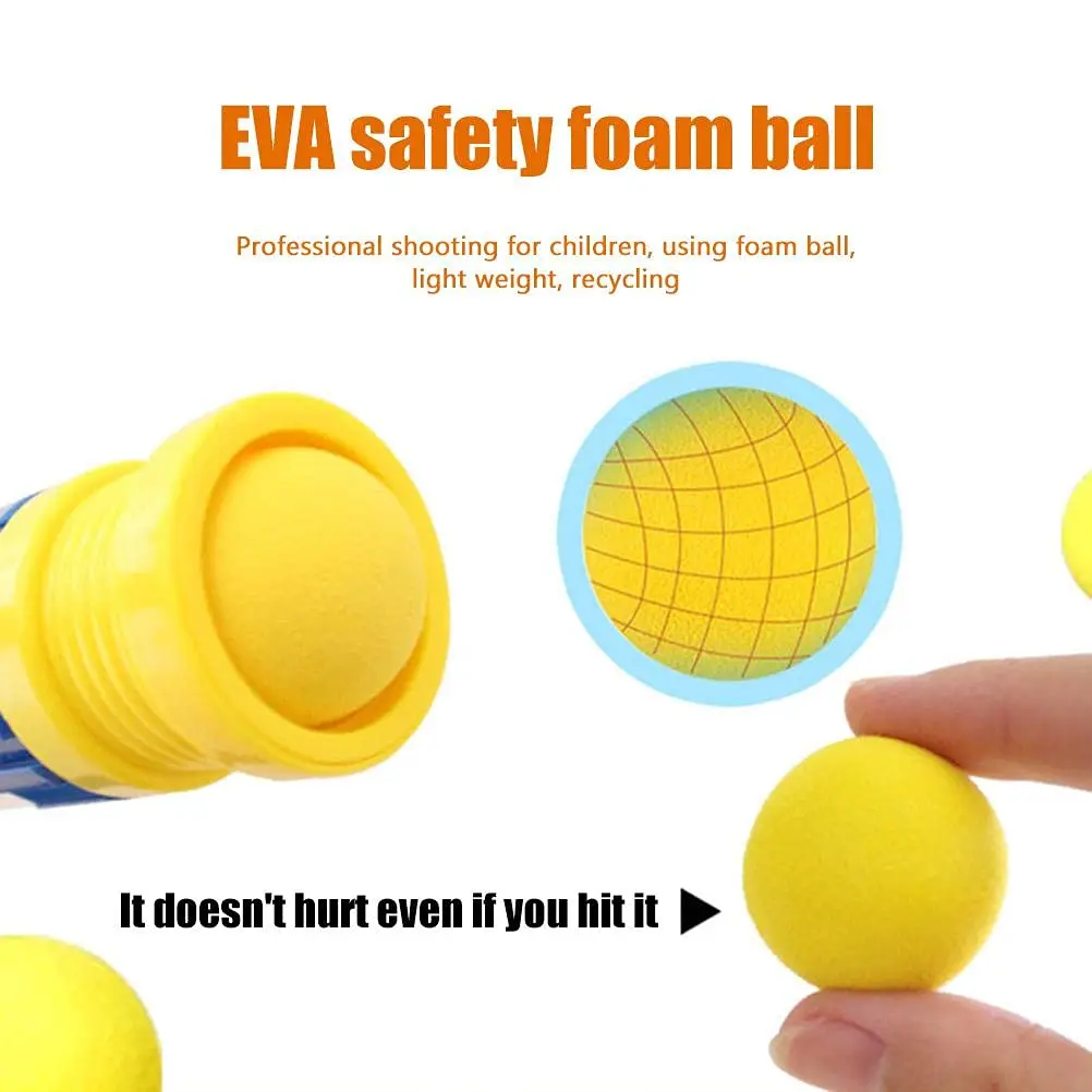 100 Pieces Game Refill Balls 1.1 inch / 2.8 cm EVA Soft Foam Balls Foam Ball Bullets for Gun Toy cat toy