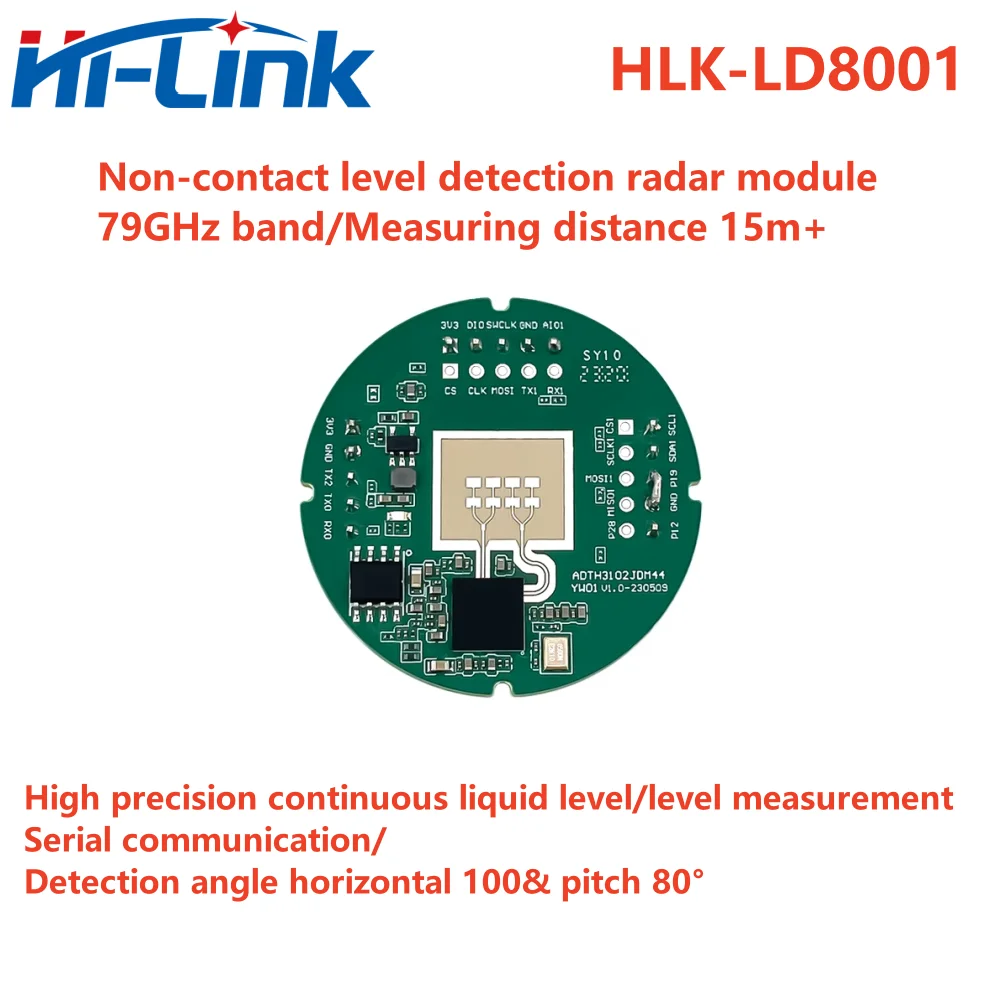 

Hi-Link 79G millimeter wave level detection sensor HLK-LD8001 Radar module non-contact high precision ranging