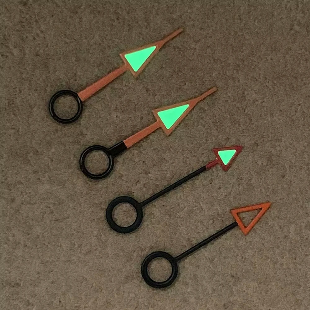 Green Luminous Needle GMT Watch Hands - Modified Accessory