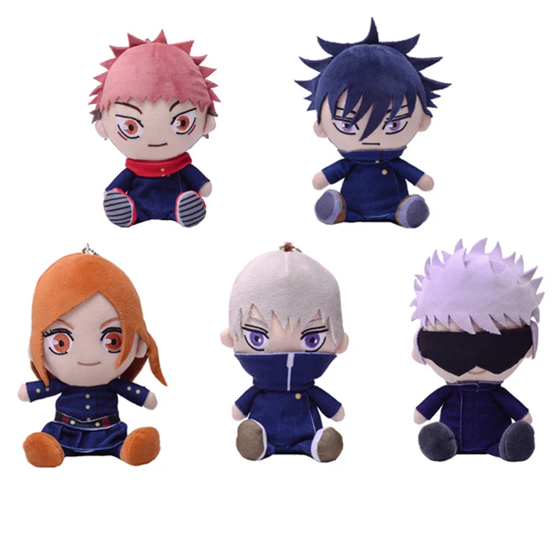 15cm Jujutsu Kaisen Anime Plush Yuji Itadori Gojo Satoru Toy Action Figure Stuffed Plushie Inumaki Toge Keychain Pendant Toy фигурка good smile pop up parade jujutsu kaisen yuji itadori g94324